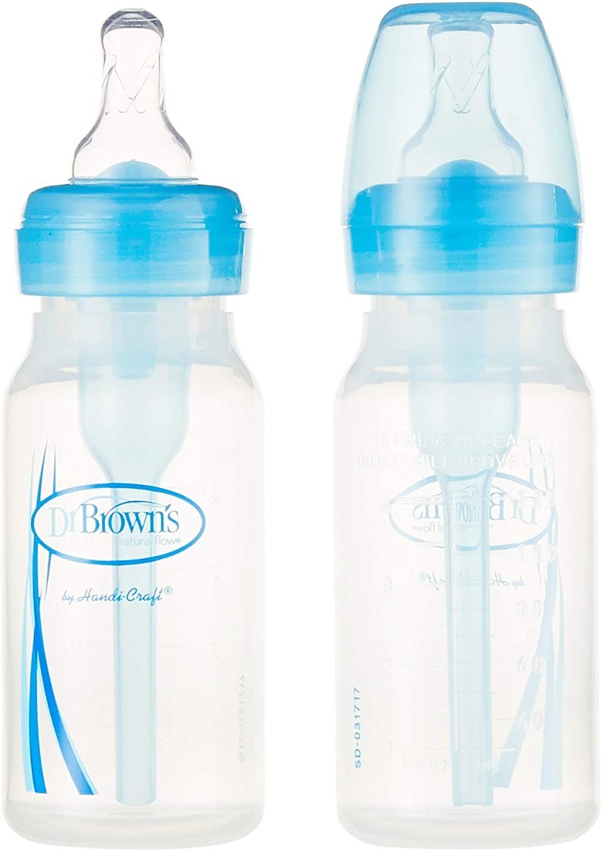 Buy Dr Brown PP Narrow-Neck Options+ Baby Bottle - Blue, 2-Pack 4 Oz /120  ml online